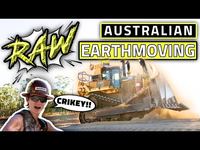 Massive Scrapers and Dozers Earthmoving in Australia