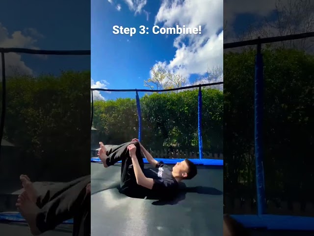 How to back flip in 6 easy steps! #backflip #trampoline #easy #insane #flips