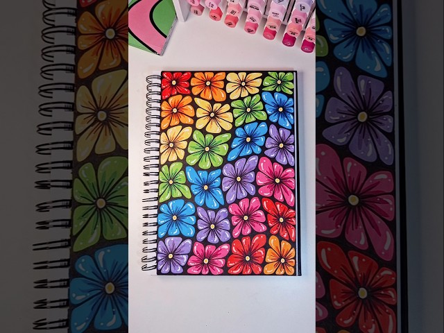 COLORFUL DRAWING TUTORIAL | Floral Zentangle Drawing 🌸