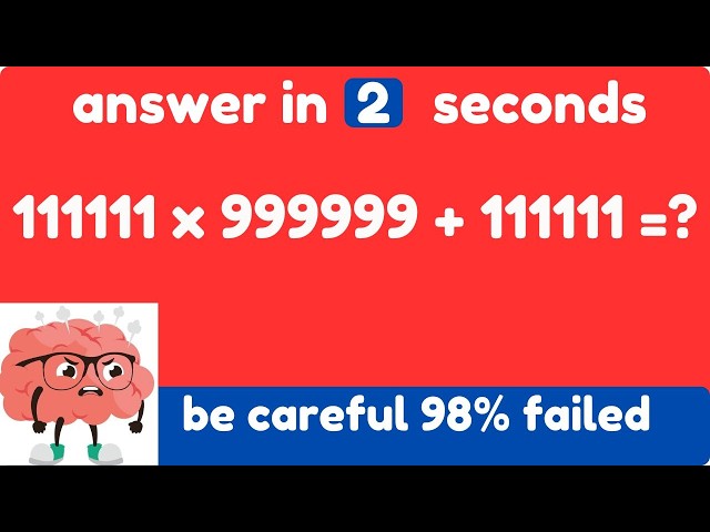98% failed to solve this math's trap, can you try and share the result. I know you will win.