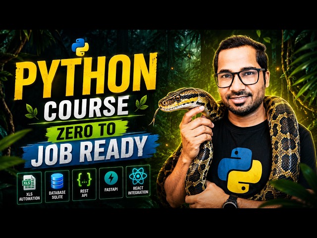Python Complete Course 🐍 | Zero to Job Ready
