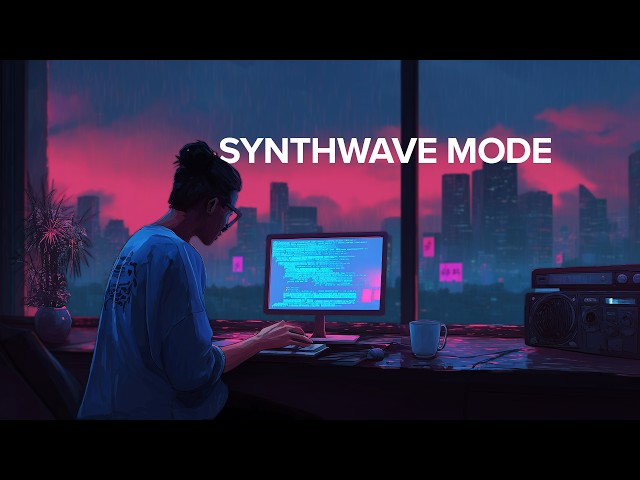 Synthwave x Chillstep - Retro Focus for Late Night Coding