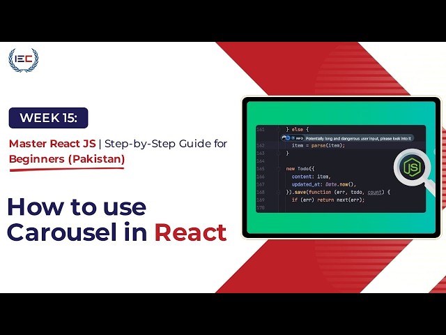 How to Use Carousel in React JS | Image Slider Step-by-Step (Urdu Tutorial Pakistan)