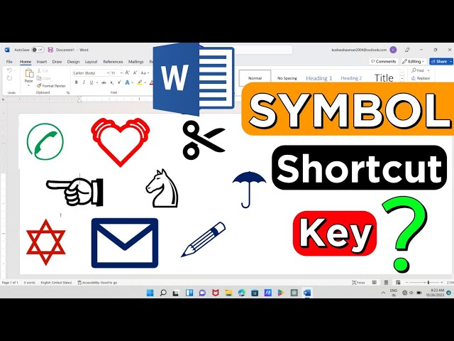 MS Word Symbol Shortcut Key❓️ MS Word Symbol Code | How to Make Symbol In Computer