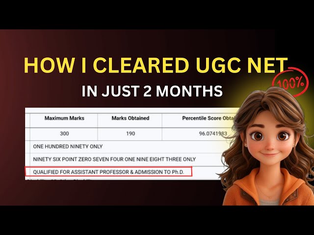 UGC NET Commerce Preparation in 2 Months | My Success Story & Study Plan