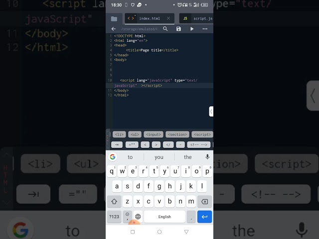 How to link HTML and JavaScript Using Trebedit