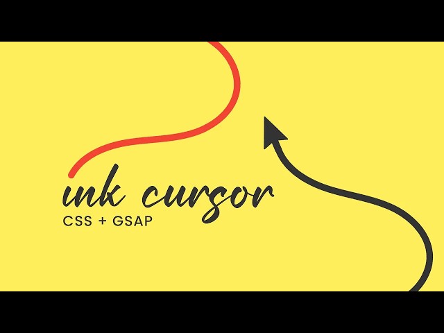 Ink Cursor | CSS & JavaScript Unique Cursor Effects
