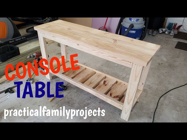 DIY CONSOLE TABLE: How to Build a Console Table!!!