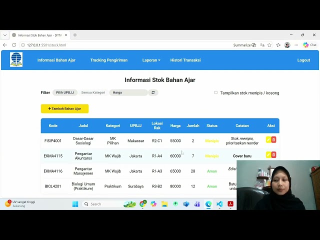 Tugas 2 Pemrograman Berbasis Web (Ardila Puspa Lestari / 050458624)