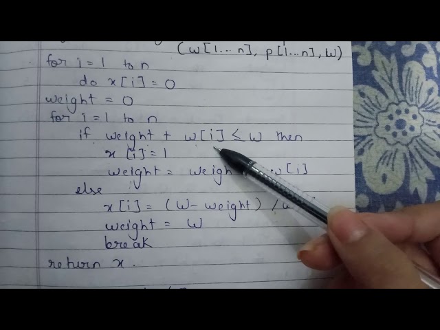 5 Knapsack Problem using Greedy Method | Example | Design and Analysis of Algorithm | Tech Classes