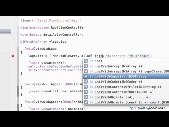 Learn Xcode 4 Tutorial iOS iPad iPhone 1.13 Displaying Items SplitView