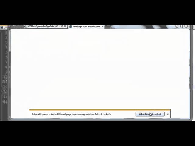 JavaScript tutorial #1 - Javascript, HTML and CSS