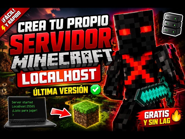 🚀 Cómo Crear un Servidor de Minecraft LOCALHOST en la Última Versión (2026) 🖥️