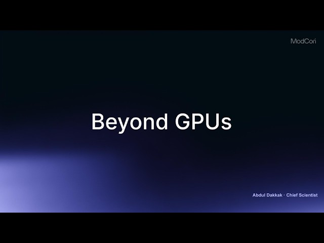 Beyond GPUs: A Technical Deep Dive