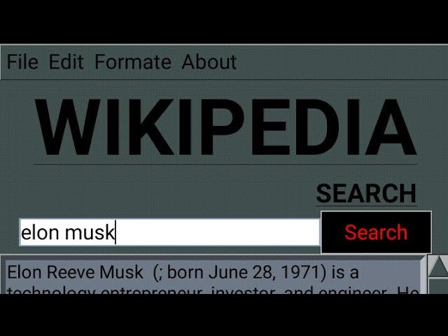 Simple Python project for school | wikipedia search | GUI by tkinter | project 01.