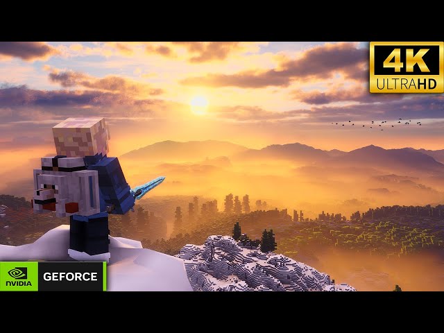 RTX 4080 + AMD Ryzen 9 9950X3D vs ULTRA Realistic Minecraft! ∣ Distant Horizons ∣ Physics pro mod