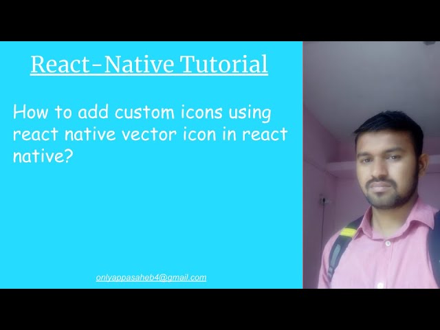 How to add custom icons using react native vector icon in react native?