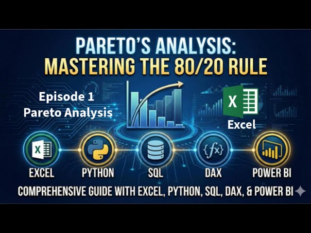 How to Apply Pareto Analysis and Visualization in Excel?