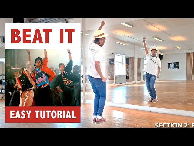 "BEAT IT" DANCE TUTORIAL MICHAEL JACKSON | SLOW EASY STEP BY STEP TUTORIAL W EXPLANATIONS