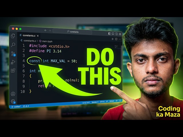 Constants in C Programming | Complete C Course #9 | Coding ka Maza