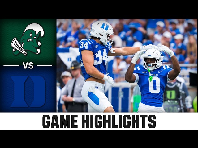 Tulane vs. Duke Game Highlights | 2026 ACC Football