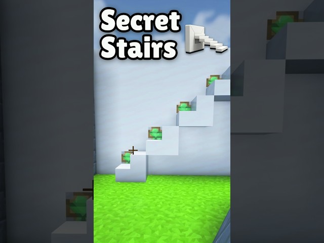 Minecraft: Secret Stairs... 🔐 #shorts #minecraft #build