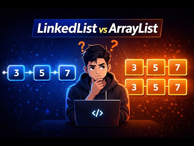 ArrayList vs LinkedList in Java Explained (Technical Interview Prep)