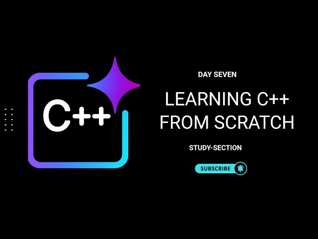 Learning C++ from scratch Day 7 - Algorithmic Problems (Study-Section)