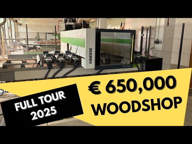 Inside My €650,000 Dream Woodshop (900m² Full Tour 2025)