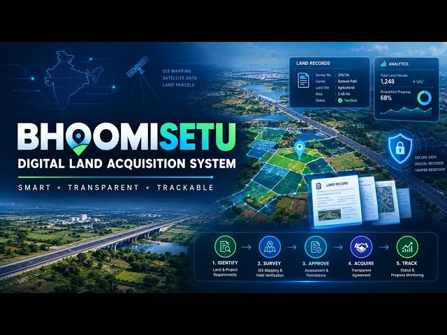 BhoomiSetu | Real-Time National Land Acquisition & Management System | SIH Prototype Demo