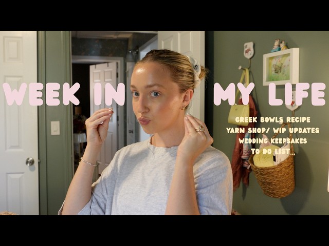 week in my life (knitting updates, yarn shopping, downtime, finding wedding keepsakes)
