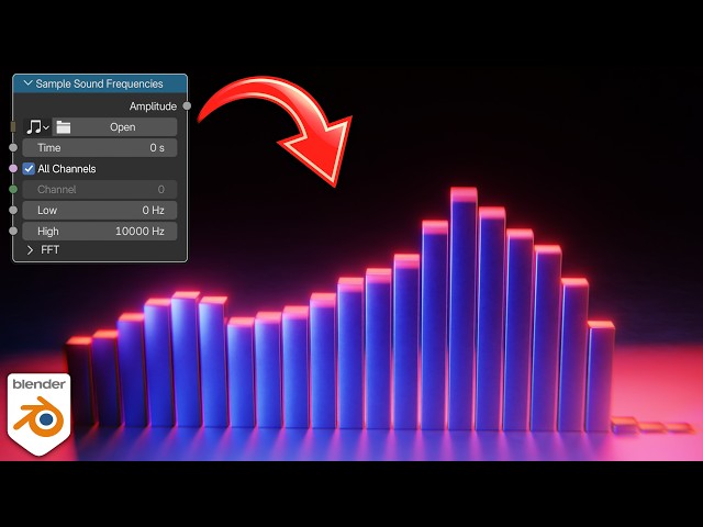 Create an Audio Visualizer with Geometry Nodes in Blender 5.2