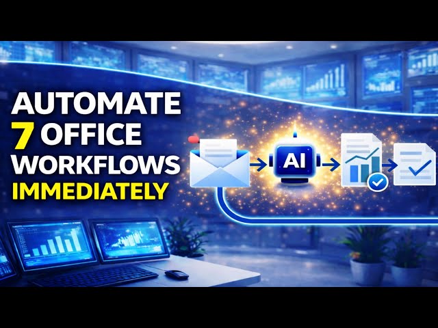 7 Office Workflows You Should Automate Now | Save Hours Every Week Without Losing Your Job