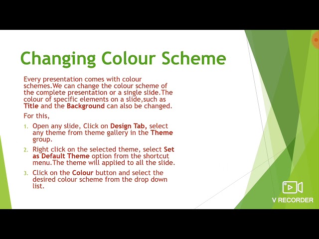 Class V Computer Chapter5(Microsoft PowerPoint 2010)