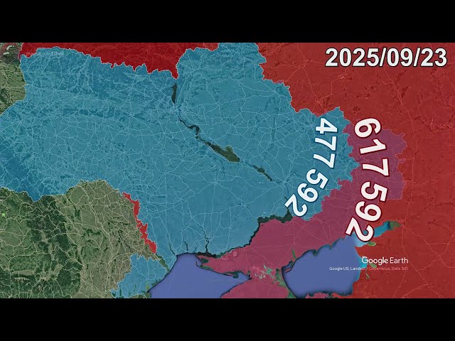 Russian Invasion of Ukraine: Every Day to June 2026 using Google Earth