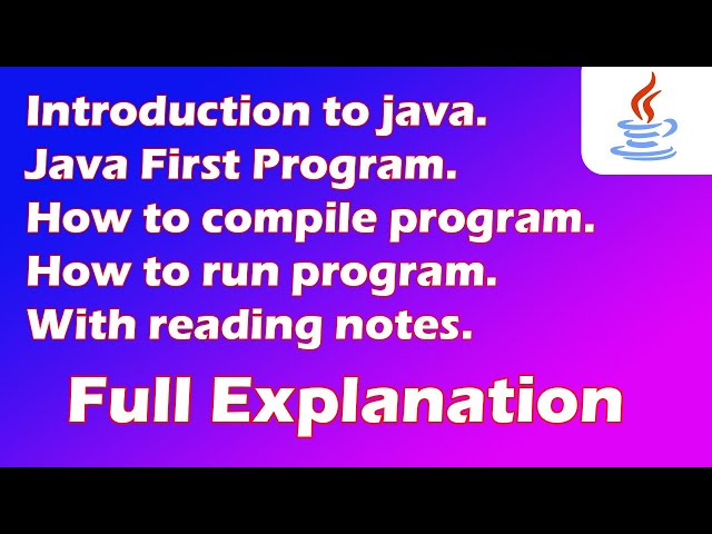 Introduction to JAVA  (Gujarati) | What is java? First program of java.