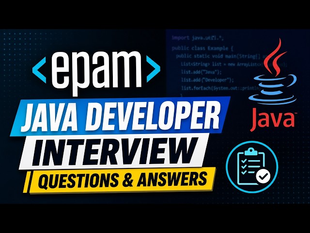 EPAM Java Developer Interview Questions & Answers