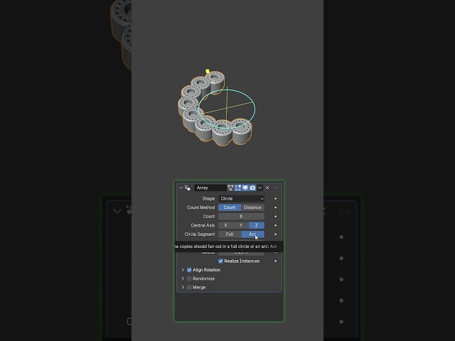 Radial Array VANILLA Blender