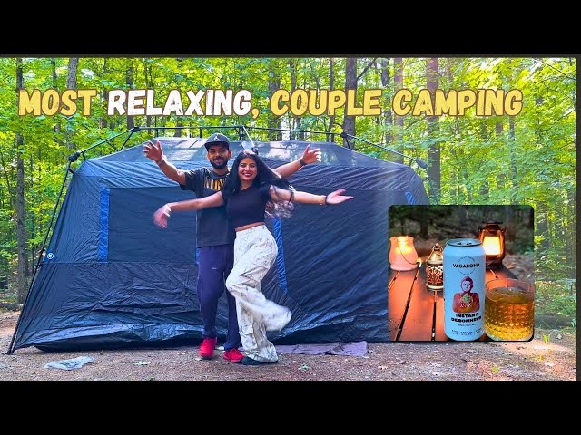 INDIAN Couple Camping In CANADIAN FOREST I Amazing FOOD I Oka National Park
