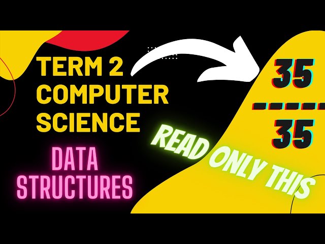 Data Structures Class 12 Computer Science | Short Notes | Read Only This