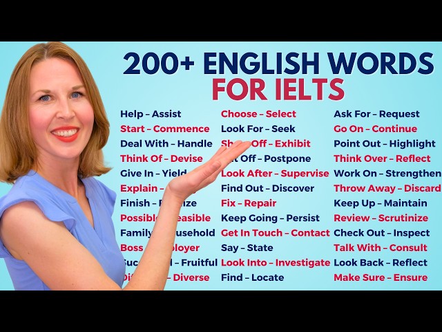 200+ IELTS Words For Writing & Speaking | Advanced English Vocabulary