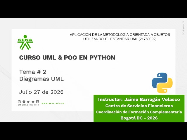 Curso SENA UML POO Python - Clase # 6 (270726)