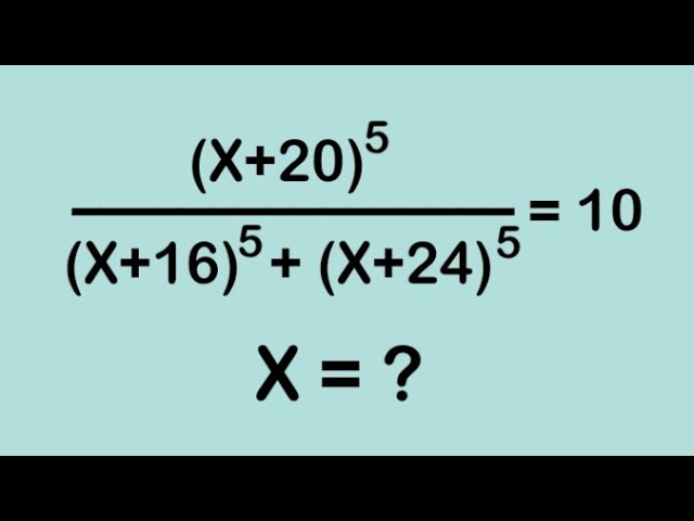 A wonderful Olympiad Algebra Question l 99% Failed l olympiad mathematics 
