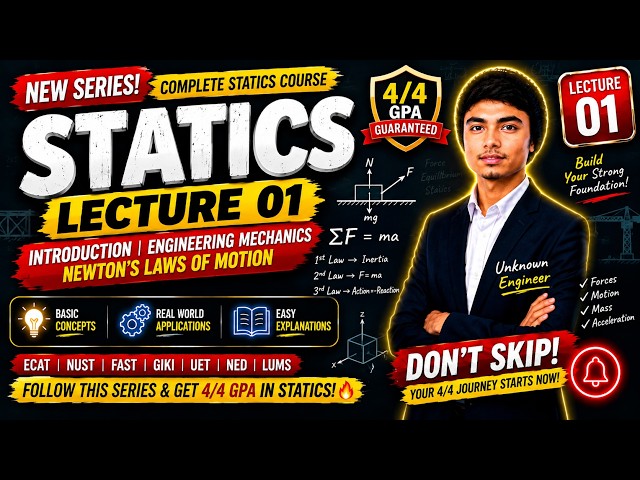 Don’t Start Engineering Statics Until You Understand THIS! 😳 | Lecture 1