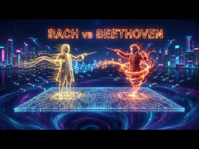 BACH vs BEETHOVEN – Orchestral Melodic Techno Battle | Deep Focus Mix