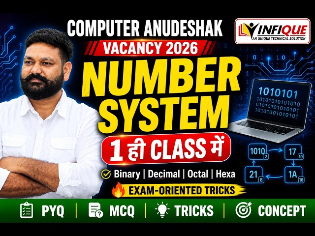 Rajasthan Computer Anudeshak 2026 | Number System Complete in One Shot | Most Important Questions