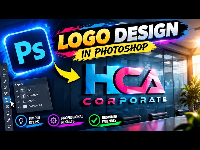 I Made THIS Logo in Photoshop… You Won’t Believe How Easy It Is! 🤯