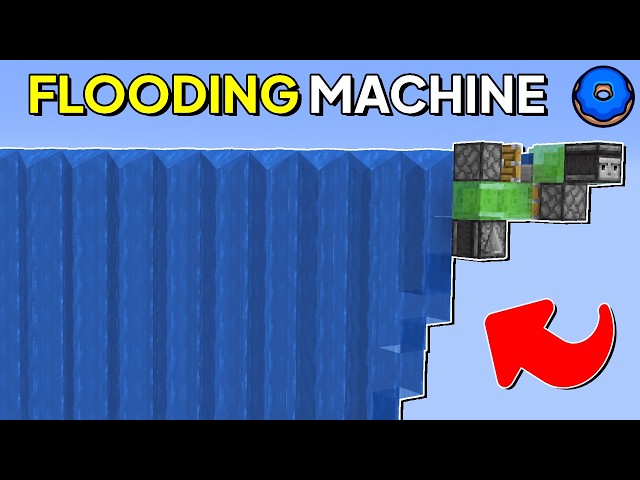 How To Make A Flood Machine In Minecraft | Donut SMP