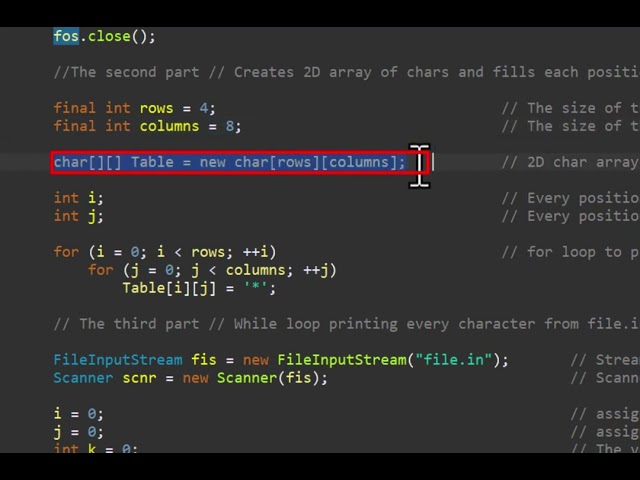 2D Array's | Java Code