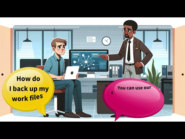 English Dialogues at an IT Help Desk